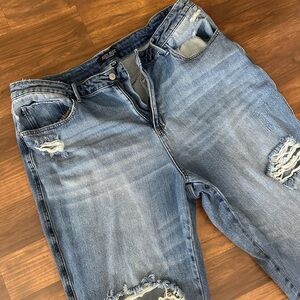 Judy Blue Women's Boot Cut Jeans - Distressed Blue